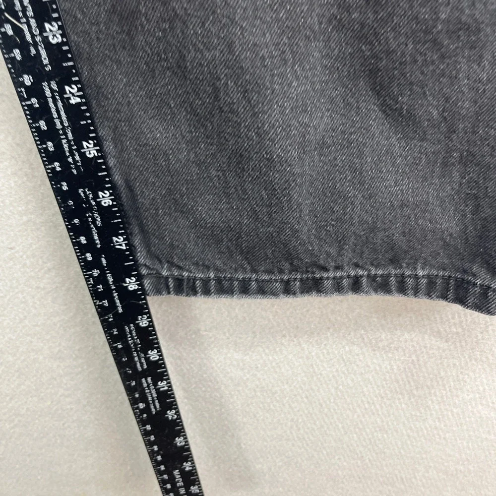 BDG Urban Outfitters Barrel Jeans Womens 31W Black High Rise Tapered Denim Pants